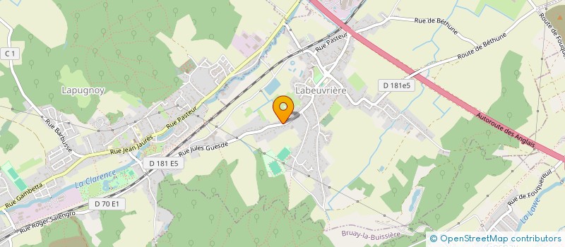 localisation de l'entreprise HOLDING DES SABLONS  LABEUVRIERE