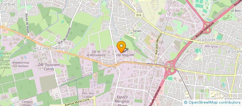 localisation de l'entreprise HOLDING DES SATELLITES  LE HAILLAN