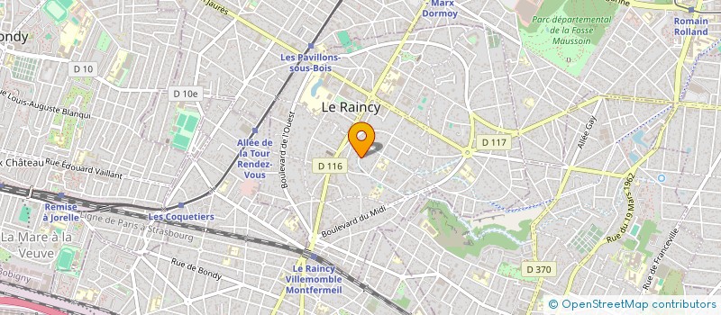 localisation de l'entreprise HOLDING DES VIGNES  LE RAINCY