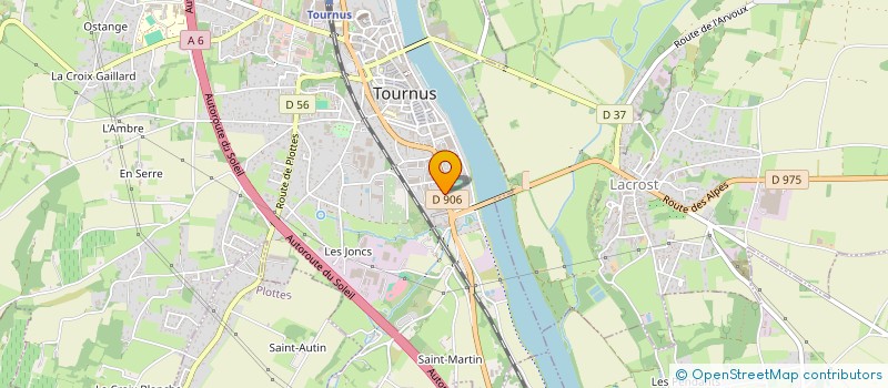 localisation de l'entreprise HOLDING DESCHAMPS  TOURNUS