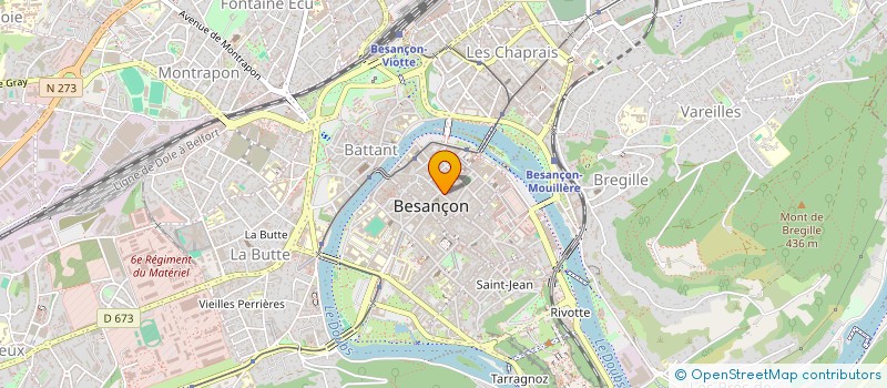 localisation de l'entreprise HOLDING DESCOURVIERES à BESANCON