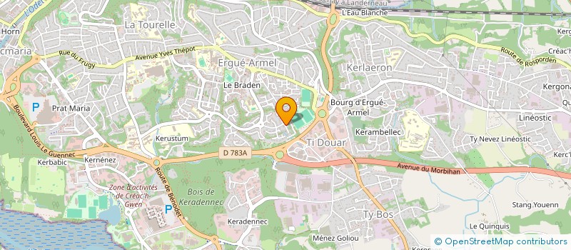 localisation de l'entreprise HOLDING DEVELOPPEMENT IMMOBILIERE E.Y à QUIMPER