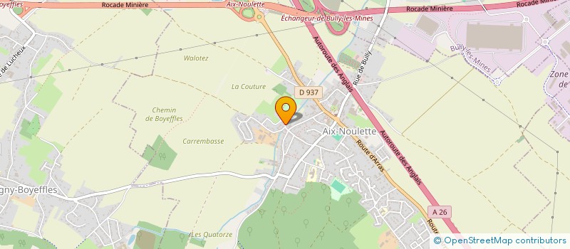 localisation de l'entreprise HOLDING DEVIENNE-VELY  AIX-NOULETTE