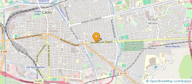 localisation de l'entreprise HOLDING DEZOTEUX  CALAIS