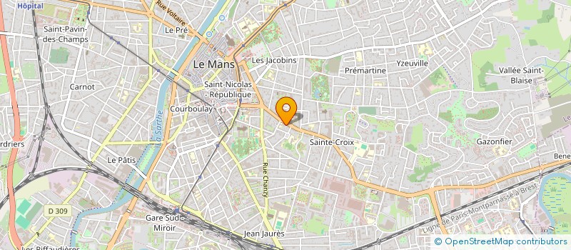 localisation de l'entreprise HOLDING DF INVESTISSEMENTS  LE MANS