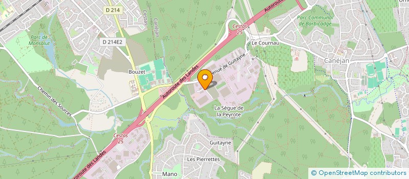 localisation de l'entreprise HOLDING DFP  CANEJAN