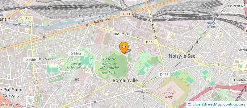 localisation de l'entreprise HOLDING DHD à ROMAINVILLE