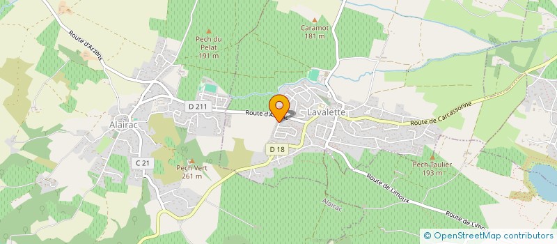 localisation de l'entreprise HOLDING DHUGUES  LAVALETTE