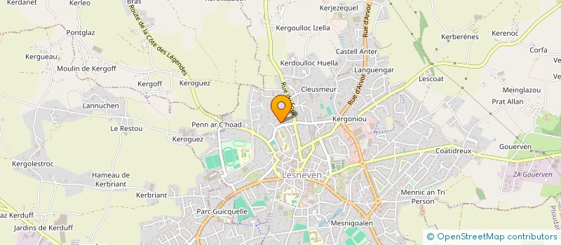 localisation de l'entreprise HOLDING DIY  LESNEVEN