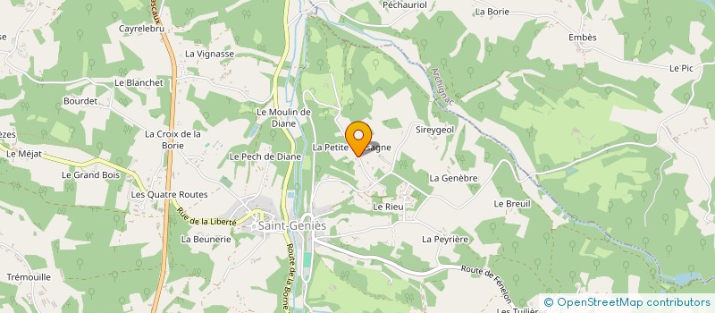 localisation de l'entreprise HOLDING DJANDJI CELINE  SAINT-GENIES