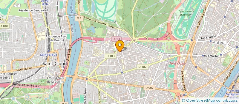 localisation de l'entreprise HOLDING DJILIGHT à BOULOGNE-BILLANCOURT