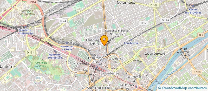 localisation de l'entreprise HOLDING DK  COURBEVOIE