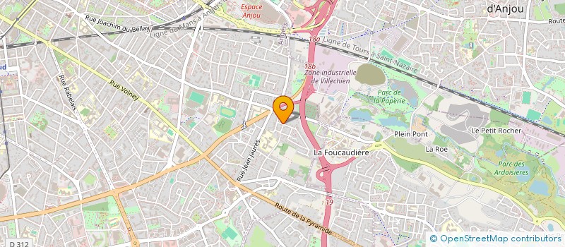 localisation de l'entreprise HOLDING DMR à ANGERS