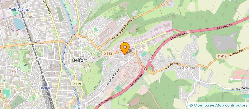 localisation de l'entreprise HOLDING DMZ  DAMPIERRE-LES-BOIS