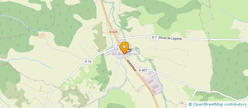 localisation de l'entreprise HOLDING DOMINGUES à LA BASTIDE-DE-BOUSIGNAC