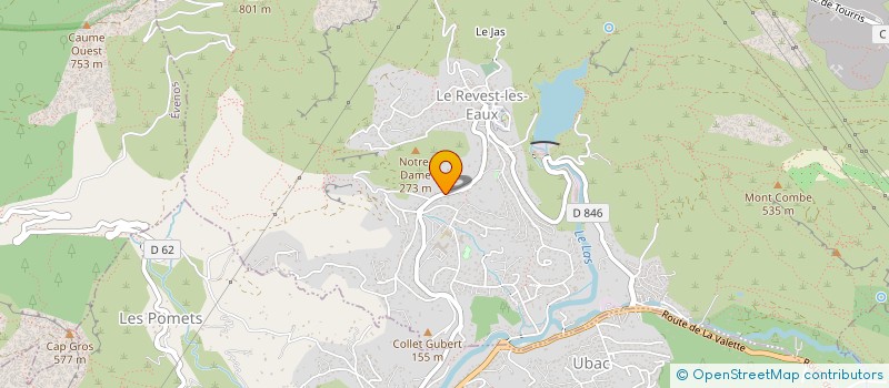 localisation de l'entreprise HOLDING DOMINICI  LE REVEST-LES-EAUX