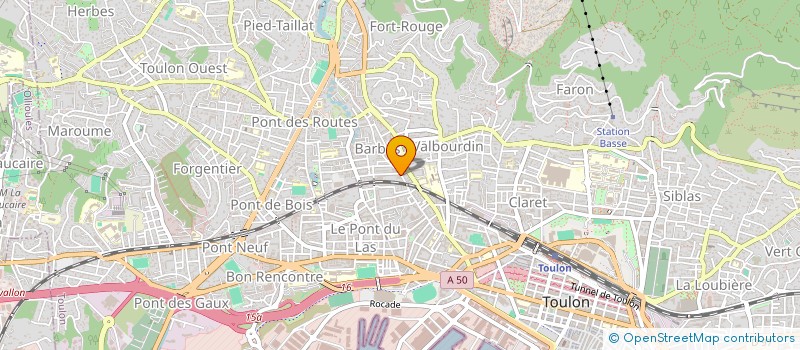 localisation de l'entreprise HOLDING DOMK  TOULON