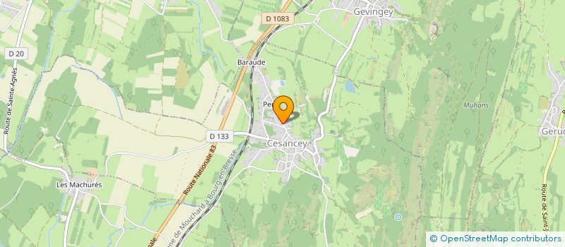 localisation de l'entreprise HOLDING DONG  CESANCEY