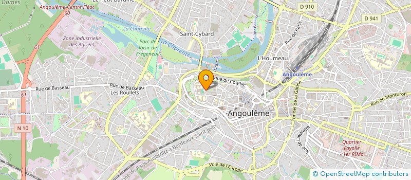 localisation de l'entreprise HOLDING DOUCET à ANGOULEME