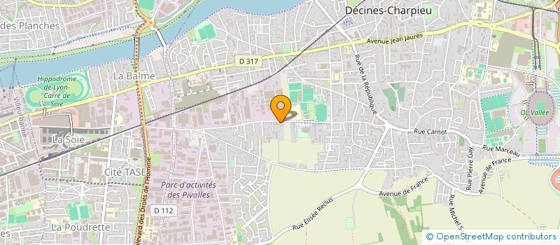localisation de l'entreprise HOLDING DS  DECINES-CHARPIEU