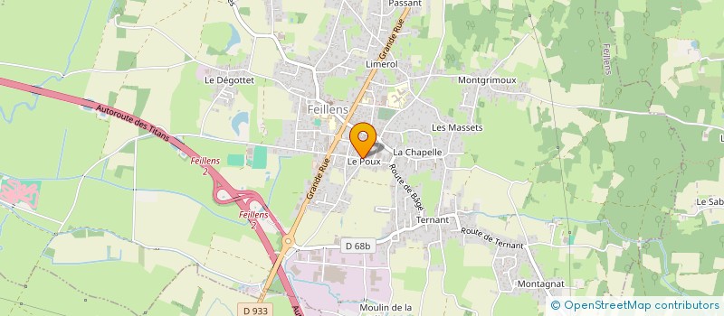 localisation de l'entreprise HOLDING DS SERRURERIE à FEILLENS