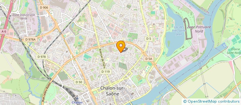 localisation de l'entreprise HOLDING DTF-PARIS  CHALON-SUR-SAONE