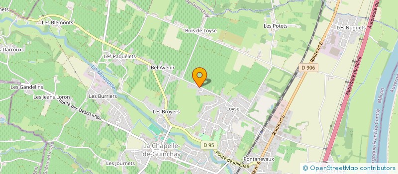 localisation de l'entreprise HOLDING DU BEL AVENIR à LA CHAPELLE-DE-GUINCHAY