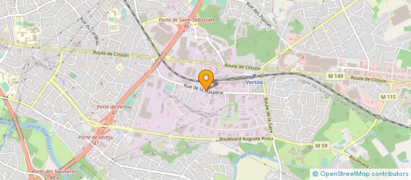 localisation de l'entreprise HOLDING DU BOIS DE LA MALADRIE à VERTOU
