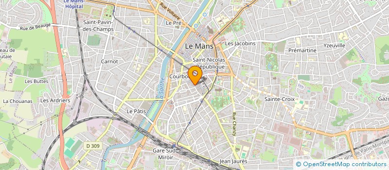 localisation de l'entreprise HOLDING DU CENTRE  LE MANS