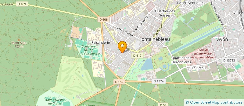 localisation de l'entreprise HOLDING DU CERF PASSANT  FONTAINEBLEAU