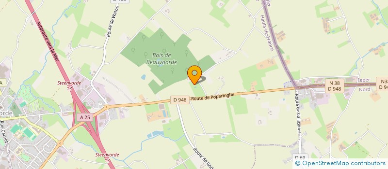 localisation de l'entreprise HOLDING DU COTE DES BOIS à STEENVOORDE