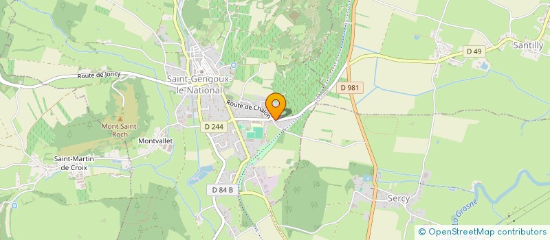 localisation de l'entreprise HOLDING DU COTEAU DES CRAYS  SAINT-GENGOUX-LE-NATIONAL