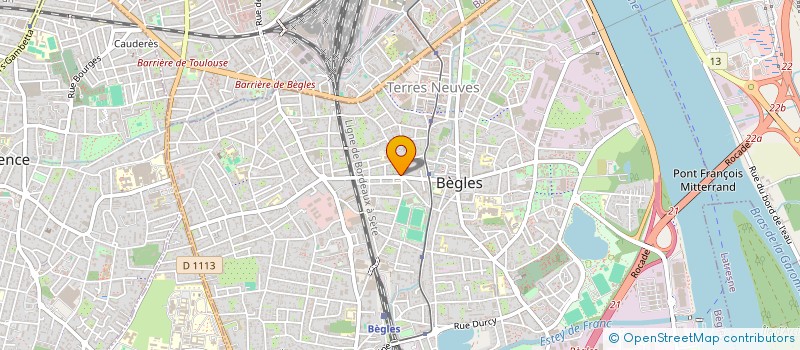 localisation de l'entreprise HOLDING DU COURANT à BEGLES