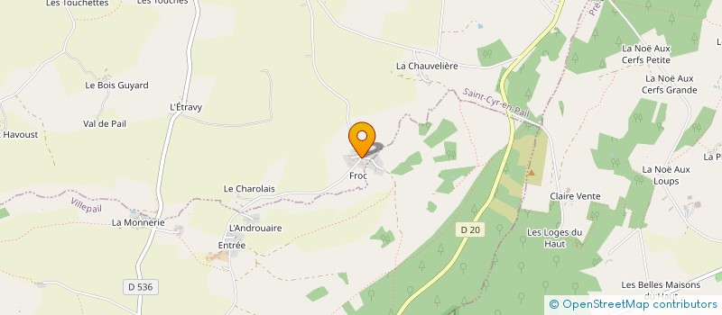 localisation de l'entreprise HOLDING DU FROC  SAINT-CYR-EN-PAIL