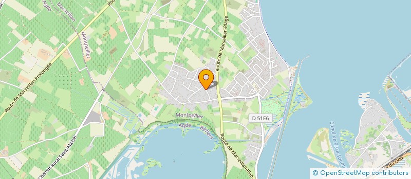 localisation de l'entreprise HOLDING DU HUNEBERG à MARSEILLAN