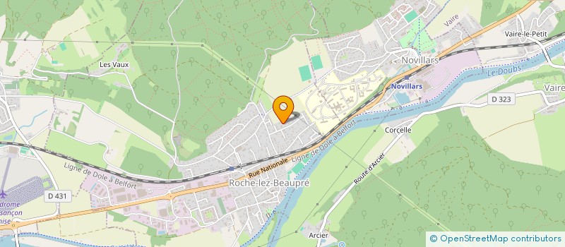 localisation de l'entreprise HOLDING DU LAC  ROCHE-LEZ-BEAUPRE