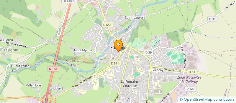 localisation de l'entreprise HOLDING DU MARCHE COUVERT à FALAISE