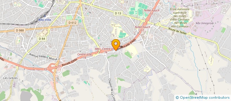 localisation de l'entreprise HOLDING DU ONZE OCTOBRE  ALBI