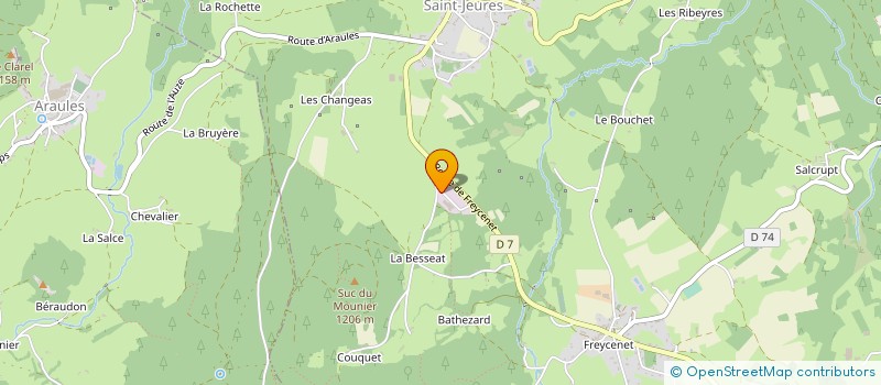 localisation de l'entreprise HOLDING DU PLATEAU  SAINT-JEURES