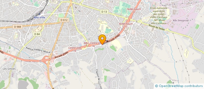 localisation de l'entreprise HOLDING DU VINGT AOUT  ALBI