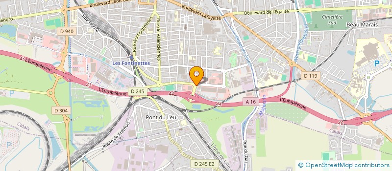 localisation de l'entreprise HOLDING DUBOIS FINANCE  CALAIS