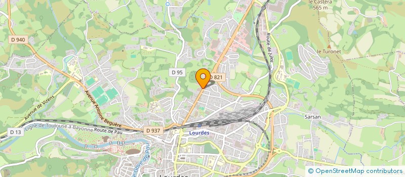 localisation de l'entreprise HOLDING DUCLOS-JEANDEAU  LOURDES