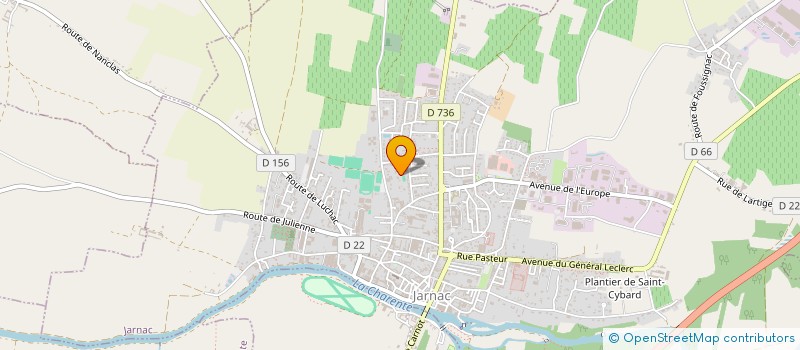 localisation de l'entreprise HOLDING DUFRENE à JARNAC