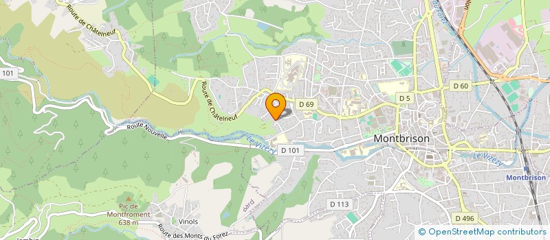 localisation de l'entreprise HOLDING DUJARDIN  MONTBRISON