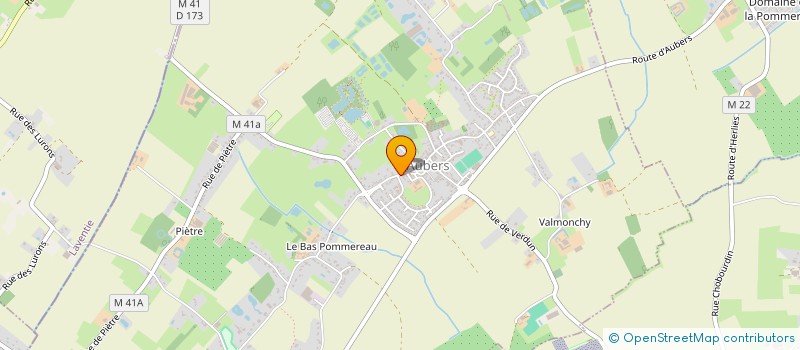 localisation de l'entreprise HOLDING DUMETZ à AUBERS