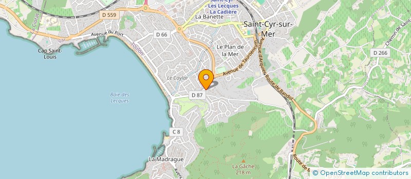 localisation de l'entreprise HOLDING DUNS AND CO à SAINT-CYR-SUR-MER