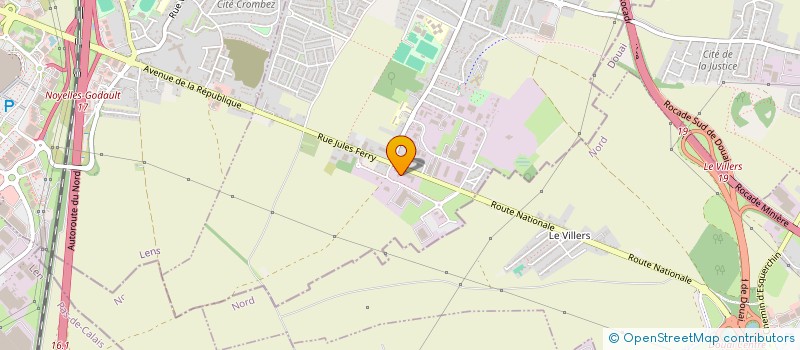 localisation de l'entreprise HOLDING DUPONT  COURCELLES-LES-LENS