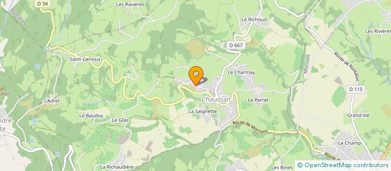 localisation de l'entreprise HOLDING DUVERNOY  CHAUSSAN