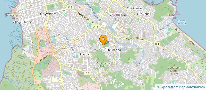 localisation de l'entreprise HOLDING DVI  CAYENNE