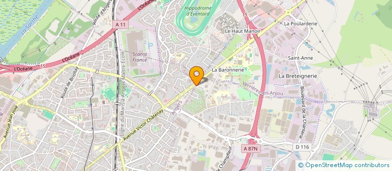 localisation de l'entreprise HOLDING DVJ à SEICHES-SUR-LE-LOIR